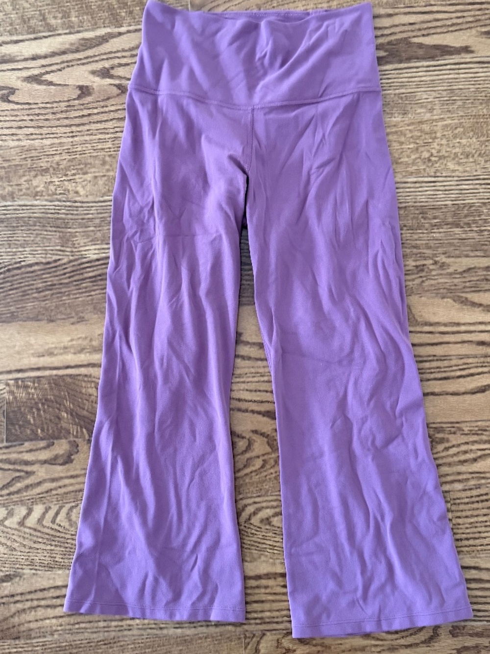 Lululemon Women’s Back Slit Crop Black Yoga Workout Leggings Size 8